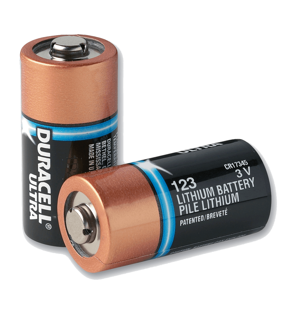 Type 123 lithium batteries for the ZOLL AED Plus