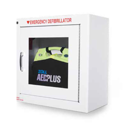 9 inch indoor alarmed AED wall cabinet