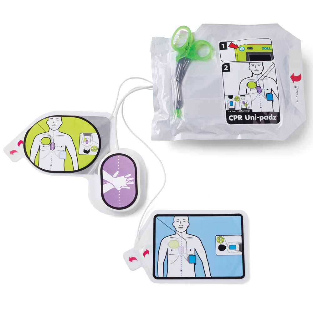 ZOLL AED 3 CPR Uni-padz universal adult and paediatric electrodes