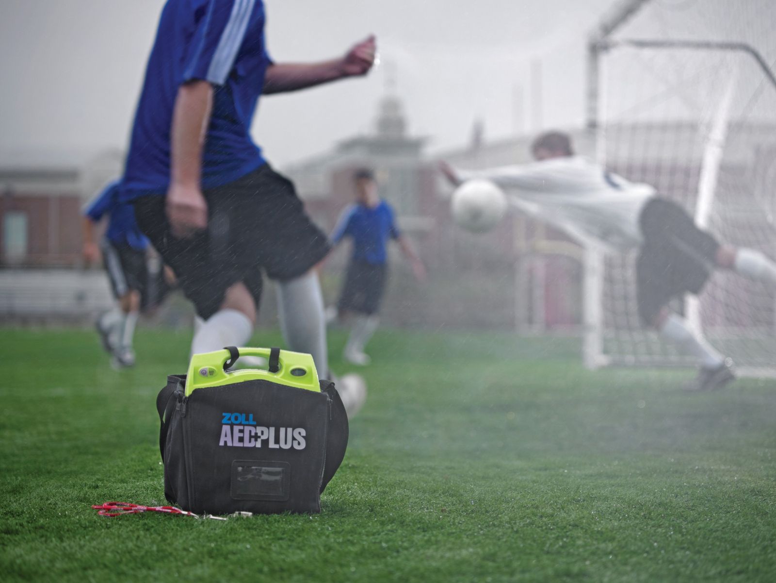 ZOLL AED Plus at a New Zealand sports club