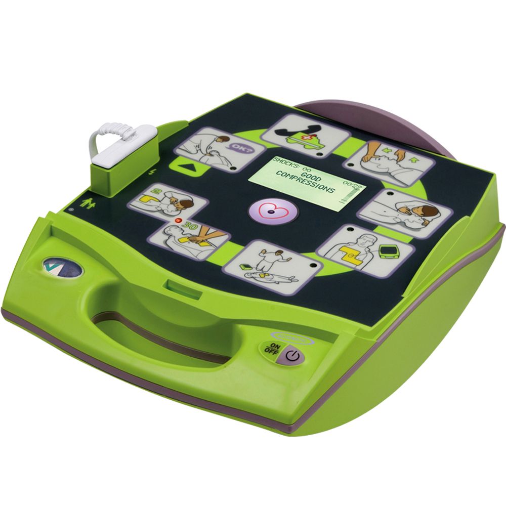 ZOLL AED Plus status window showing the green tick that confirms the device has passed its automatic self-test