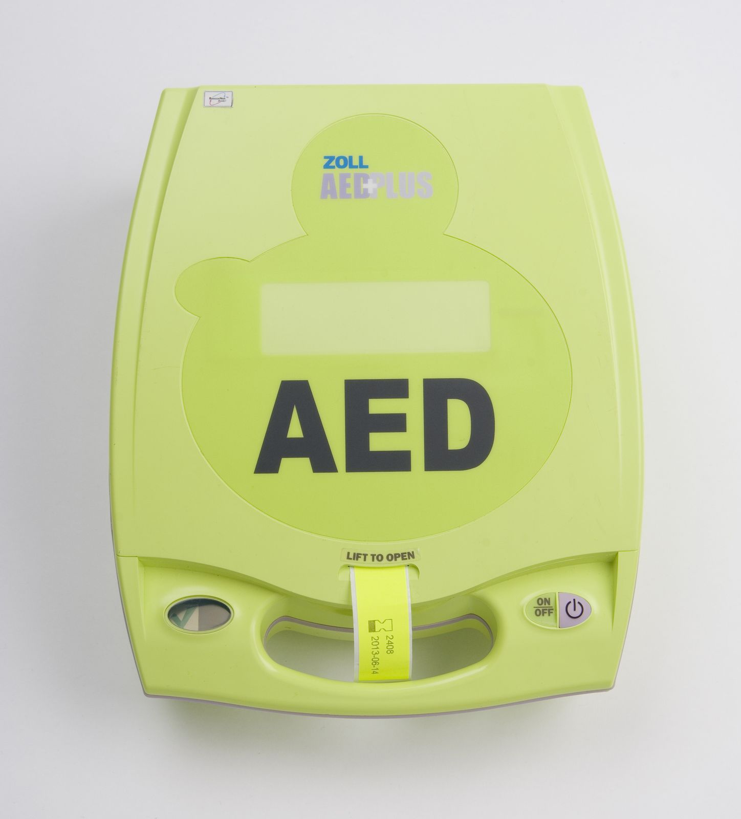 ZOLL AED Plus closed top view