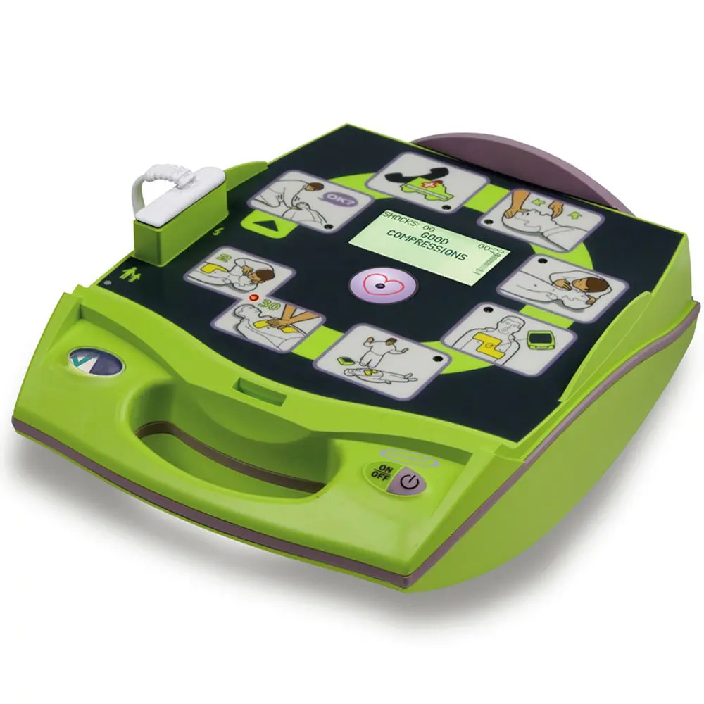 ZOLL AED Plus defibrillator with graphical rescue interface