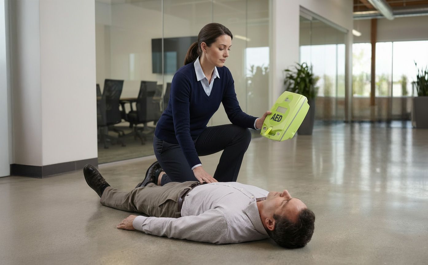Step-by-step guide on how to use an AED